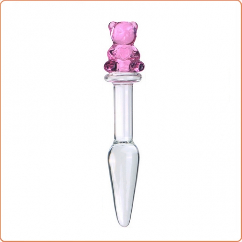 MOG Bear clear glass anal plugs MOG-ABF0115