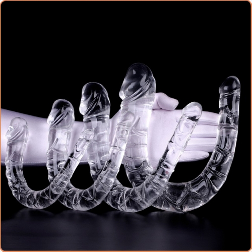 MOG Simulation of transparent double-headed dildo MOG-ABE009