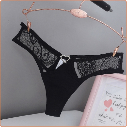 MOG Peach heart lace erotic thong MOG-LGK021