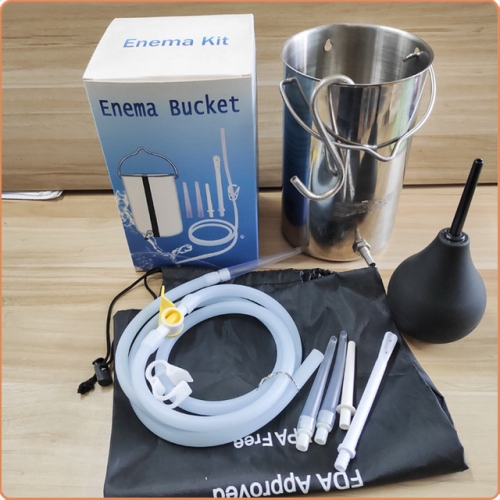 MOG Stainless steel vaginal cleanser enema bucket MOG-ABG027