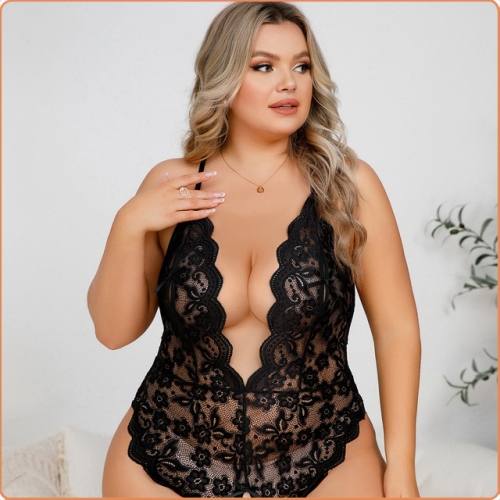 MOG Sexy lace lace one-piece bodysuit MOG-GLD005