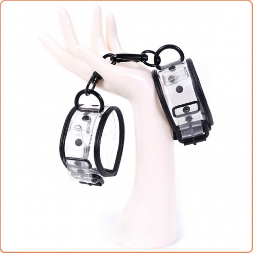 MOG pvc transparent handcuffs bondage bondage ankle cuffs MOG-BSE111