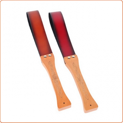MOG Genuine leather wooden handle racket  MOG-BSF172
