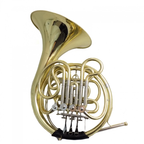 F/Bb French Horn Musical instruments with case and mouthpiece 4 Valves Double french horns One-piece Bell