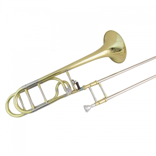 Bb/F  Tenor Trombone F attachment with Case Mouthpiece Tuning slides trombones Musical instruments Yellow Brass Body