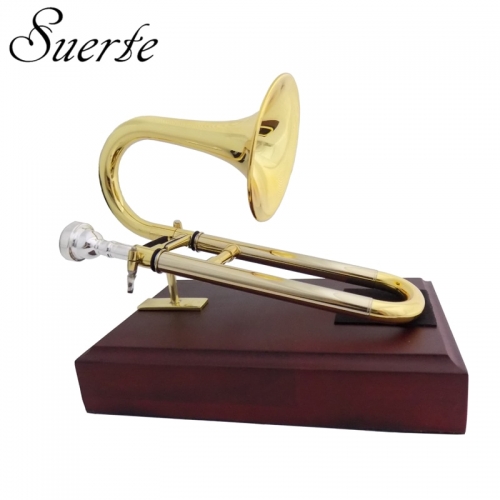 Bb/A Soprano Trumpet with mouthpiece Stand Yellow brass Slide trumpets musical instruments
