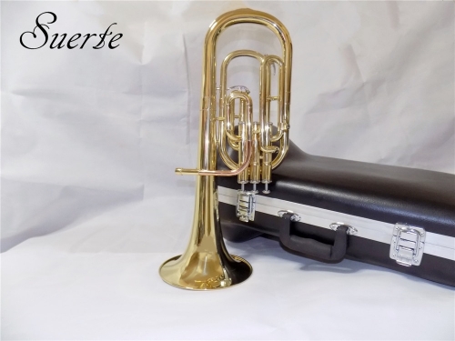 Eb Brass Alto Horn Three Pistons Lacquer finish with Case and mouthpiece Musical instruments professional