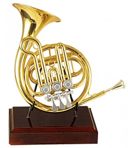 High F Rotary Post Horn With Bag and Stand Brass Musical instruments