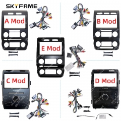 SKYFAME Car Frame Fascia Adapter Canbus Box Decoder Android Radio Dash Fitting Panel Kit For Ford F150 Raptor