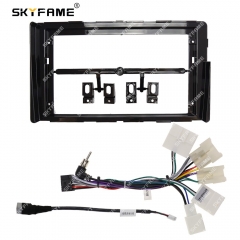 SKYFAME Car Frame Fascia Adapter Android Radio Dash Fitting Panel Kit For Toyota Vios