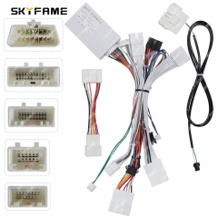 SKYFAME Car 16pin Wiring Harness Adapter Canbus Box Decoder Android Radio Power Cable For Lexus ES250 300