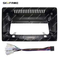 SKYFAME Car Frame Fascia Adapter Android Radio Dash Fitting Panel Kit For Toyota Vitz Yaris Echo