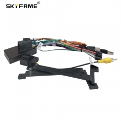 SKYFAME Car 16pin Wiring Harness Adapter Canbus Box Decoder Android Power Cable For Cadillac Escalade SLS  Seville