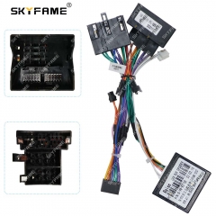 SKYFAME Car 16pin Wiring Harness Adapter Canbus Box Decoder Android Radio Power Cable For Volkswagen Lavida Gran Lavida VW-RZ-58