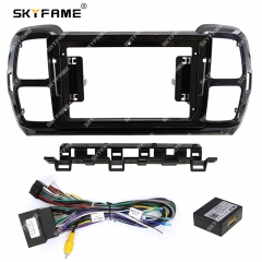 SKYFAME Car Frame Fascia Adapter Canbus Box Decoder For Citroen C5 Aircross Android Radio Dash Fitting Panel Kit