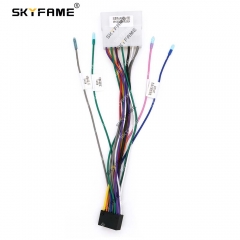 SKYFAME Car 16pin Wiring Harness Adapter Canbus Box Decoder Android Radio Power Cable For Sgvmw Wuling Rongguang