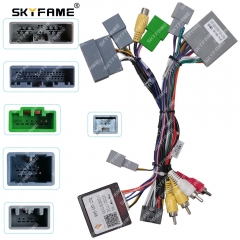 SKYFAME 16Pin Car Wiring Harness  Adapter Canbus Box Decoder For Mitsubishi Pajero V97 V73 V60 Outlander RP5-MT-101