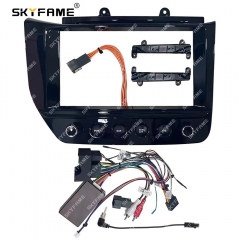 SKYFAME Car Frame Fascia Adapter Canbus Box Decoder Android Radio Dash Fitting Panel Kit For Maserrati GT