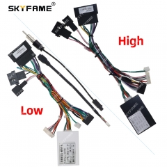 SKYFAME Car 16pin Wiring Harness Adapter Canbus Box Decoder Android Radio Power Cable For Ford Kuga Escape