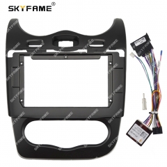 SKYFAME Car Frame Fascia Adapter Canbus Box Decoder Android Radio Dash Fitting Panel Kit For Renault Sandero