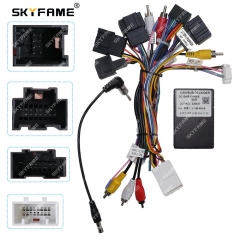 SKYFAME Car 16pin Wiring Harness Adapter Canbus Box Decoder For Chevrolet Captiva 12-17 Tesla Style Android Radio Power Cable