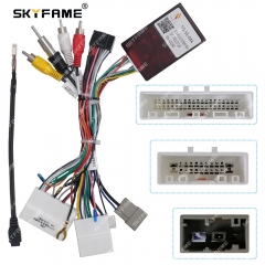 SKYFAME Car 16pin Wiring Harness Adapter Canbus Box Decoder For Nissan Qashqai X-Trail Android Radio Power Cable NS-SS-04A