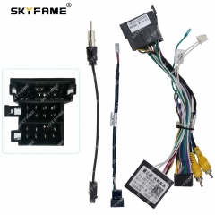 SKYFAME Car 16pin Wiring Harness Adapter Canbus Box Decoder Power Cable For Geely Haoqing Vision X6/GX7 Emgrand X7 GEELY-RZ-05