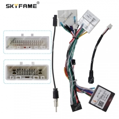 SKYFAME Car 16pin Wiring Harness Adapter Canbus Box Decoder For Renault Captur Clio 4 Opel Vivaro B RP5-RN-101