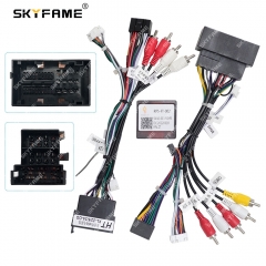 SKYFAME Car 16pin Wiring Harness Adapter Canbus Box For Fiat Ducato Citroen Jumper Peugeot Boxer Radio Power Cable FP5-FT-002