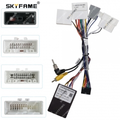 SKYFAME Car 16pin Wiring Harness Adapter Canbus Box Decoder For Nissan Qashqai Android Radio Power Cable BNR-NS05