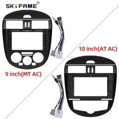 SKYFAME Car Frame Fascia Adapter For Nissan Tiida 2011-2015 Android  Android Radio Dash Fitting Panel Kit
