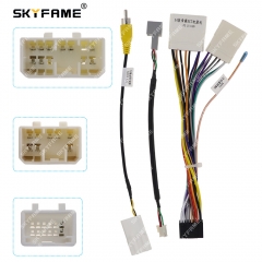 SKYFAME Car 16pin Wiring Harness Adapter For Geely Emgrand EC7 2014 Android Radio Power Cable