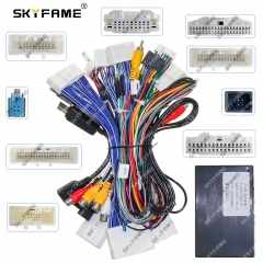 SKYFAME Car 16pin Wiring Harness Adapter Canbus Box Decoder For Infiniti Q70 Android Radio Power Cable