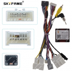 SKYFAME Car 16pin Wiring Harness Adapter Canbus Box For Renault Captur Clio Logan Sandero Duster Radio Power Cable RP5-RN-101