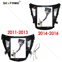 SKYFAME Car Frame Fascia Adapter Tesla Style Android Radio Dash Fitting Panel Kit For Hyundai Elantra