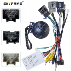 SKYFAME Car 16pin Wiring Harness Adapter Canbus Box Decoder For Buick Enclave GMC Sirria Cayon Android Radio Power Cable