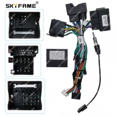 SKYFAME Car 16pin Wiring Harness Adapter Canbus Box Decoder For Benz Vito 2016 Android Radio Power Cable OD-BZ-01