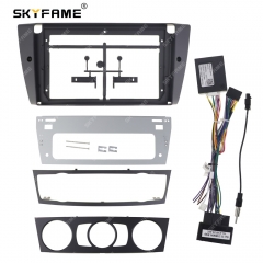 SKYFAME Car Frame Fascia Adapter Canbus Box Decoder Android Radio Audio Dash Fitting Panel Kit For BMW E90 E91 E92 E93 M3 3 Seri
