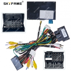 SKYFAME Car 16pin Wiring Harness Adapter Canbus Box Decoder For BMW 5 Series F18 F10 M5 Android Radio Power Cable