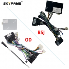 SKYFAME 16Pin Car Wire Harness Adapter Canbus Box Decoder For Benz C Class C180 C200 C300 W204 Android Radio Power Cable