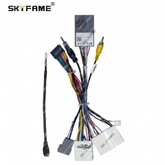 SKYFAME Car 16pin Wiring Harness Adapter Canbus Box For Nissan X-Trail Xtrail Qashqai Navara Tiida Android Radio Power Cable
