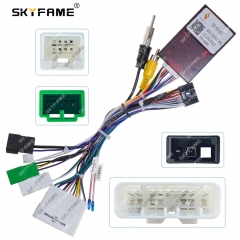 SKYFAME Car 16pin Wiring Harness Adapter Canbus Box Decoder For Isuzu D-MAX Android Radio Power Cable IZ-SS-01