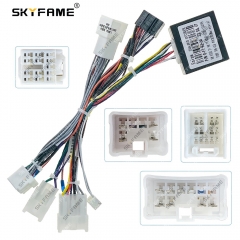 SKYFAME Car 16pin Wiring Harness Adapter Canbus Box Decoder Android Radio Power Cable  For Lexus RX300 RX
