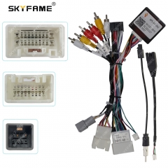 SKYFAME Car 16pin Wiring Harness Adapter Canbus Box Decoder For Mitsubishi Asx RVR 2019 Android Radio Power Cable RP5-MT-002