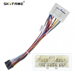 SKYFAME Car 16pin Wiring Harness Adapter Canbus Box Decoder For Ssangyong Sgmw Wuling Hongguang Android Radio Power Cable