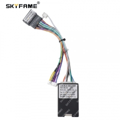 SKYFAME Car Wiring Harness Adapter Canbus Box MT AC Decoder Tesla Style Android Radio Power Cable For Honda Civic