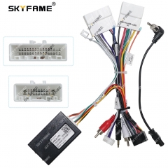 SKYFAME Car 16pin Wiring Harness Adapter Canbus Box Decoder For Renault Megane 4 Clio 4 Koleos Android Radio Power Cable LN08.20