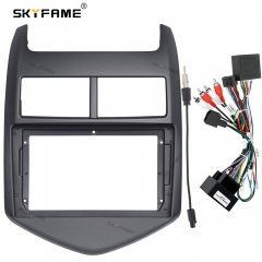 SKYFAME Car Frame Fascia Android Radio Fitting Panel Kit Dash Mount Installation Adapter Canbus Box For Chevrolet Aveo