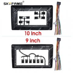 SKYFAME 2DIN Universal Frame Kit Cable Fascia Panel Adapter For 9 Inch Car Android Big Screen Radio Audio Bezel