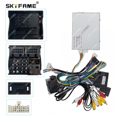 SKYFAME Car 16pin Wiring Harness Android Power Cable Adapter Canbus Box Decoder For Audi Q3 Q5 A4L OD-AUDI-03